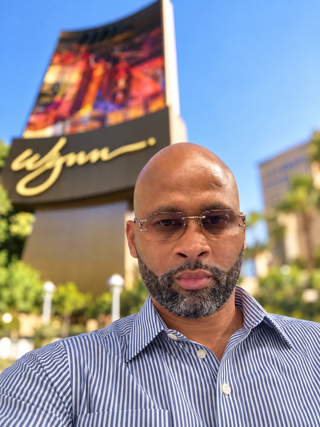 William McKinney outside Wynn Las Vegas